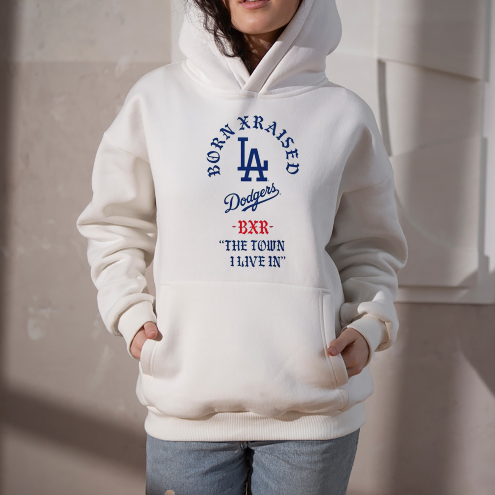 Born x Raised White Los Angeles Dodgers 2023 T-Shirt - Wow Tshirt