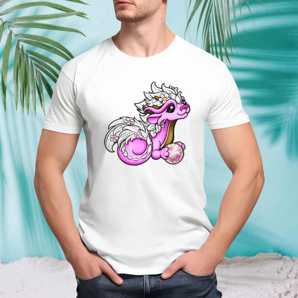 Cherry Blossom Dragon Pink Shirt