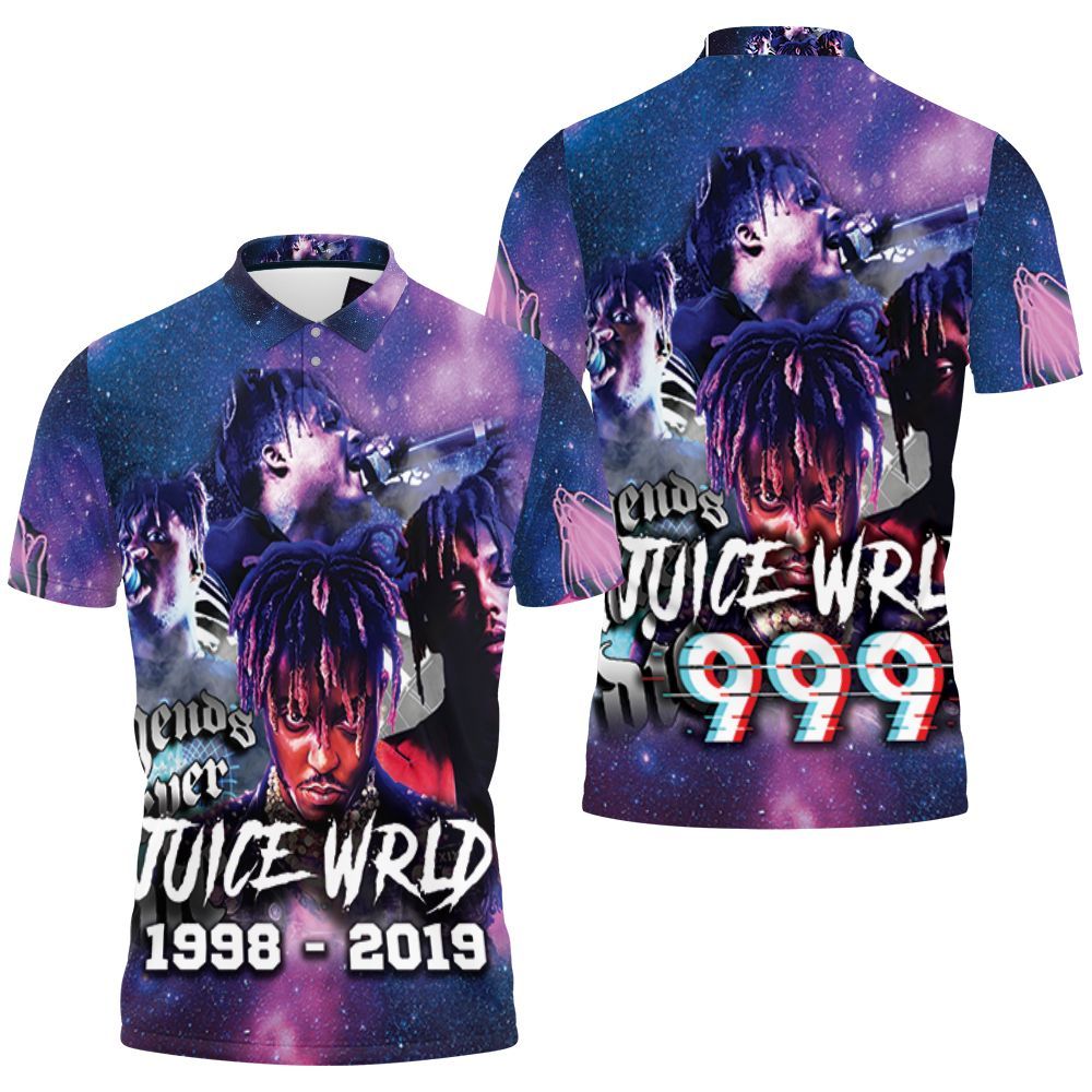 Juice Wrld 999 Legend Never Die Under Star Sky Polo Shirt All Over Print Shirt