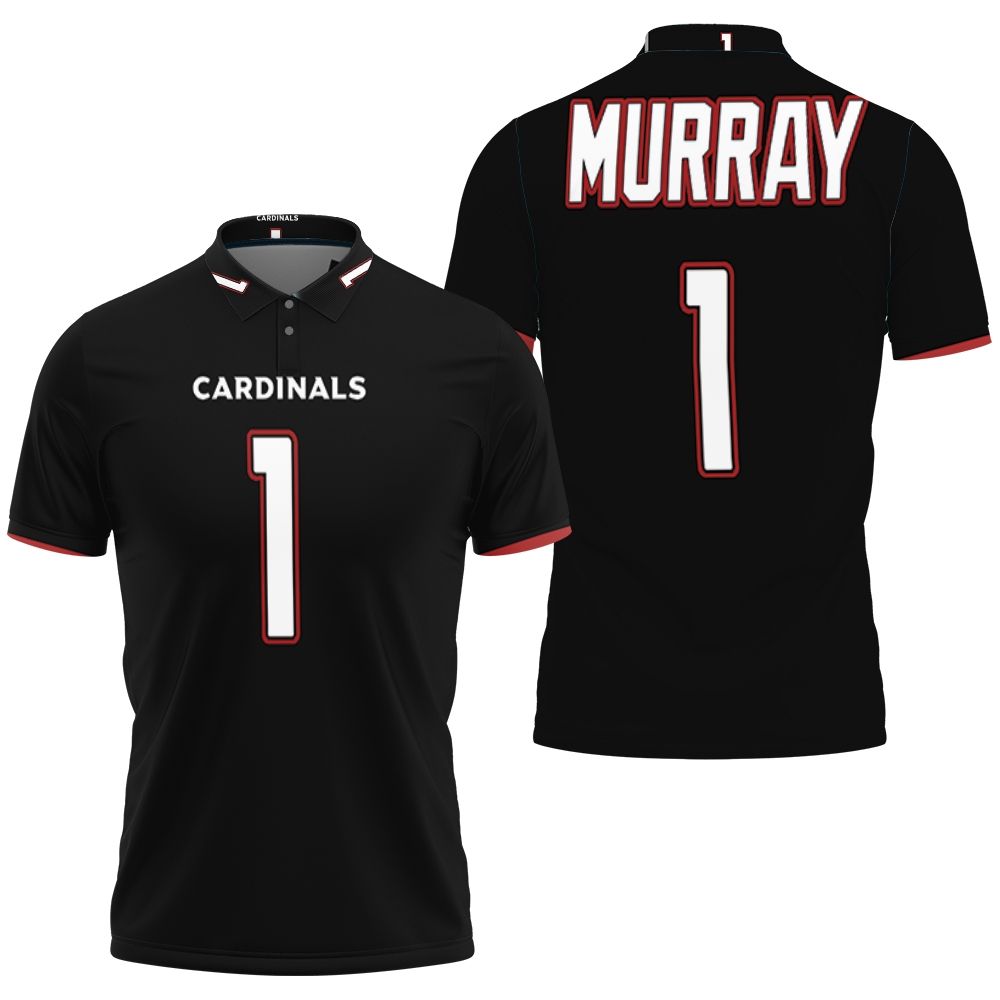 Kyler Murray Arizona Cardinals Nfl Draft First Round Pick Black Jersey Inspired Style 3D All Over Print Polo Shirt