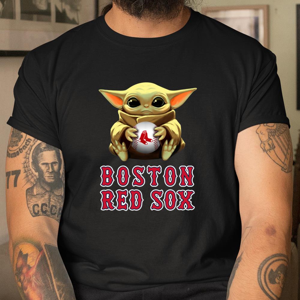 MLB Baseball Boston Red Sox Star Wars Baby Yoda T Shirt