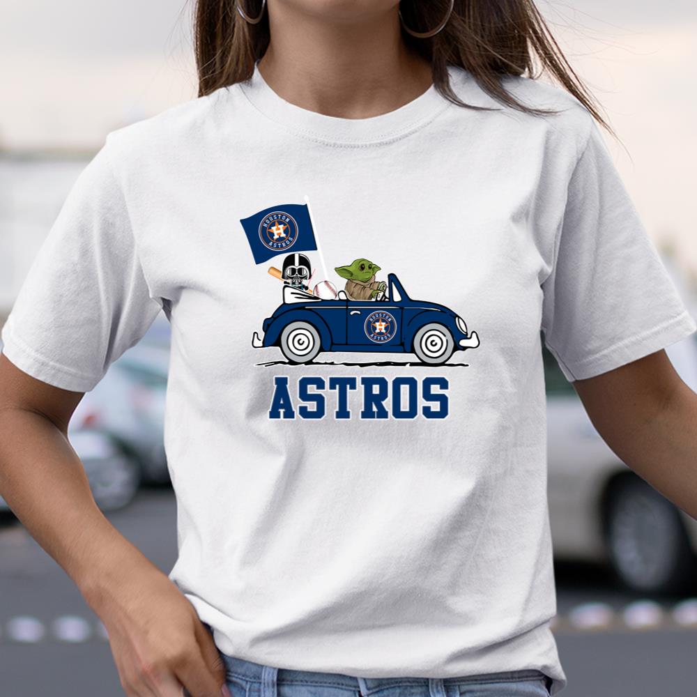 MLB Baseball Houston Astros Darth Vader Baby Yoda Driving Star