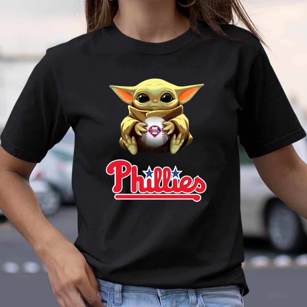 MLB Baseball Philadelphia Phillies Star Wars Baby Yoda Shirt Shirt