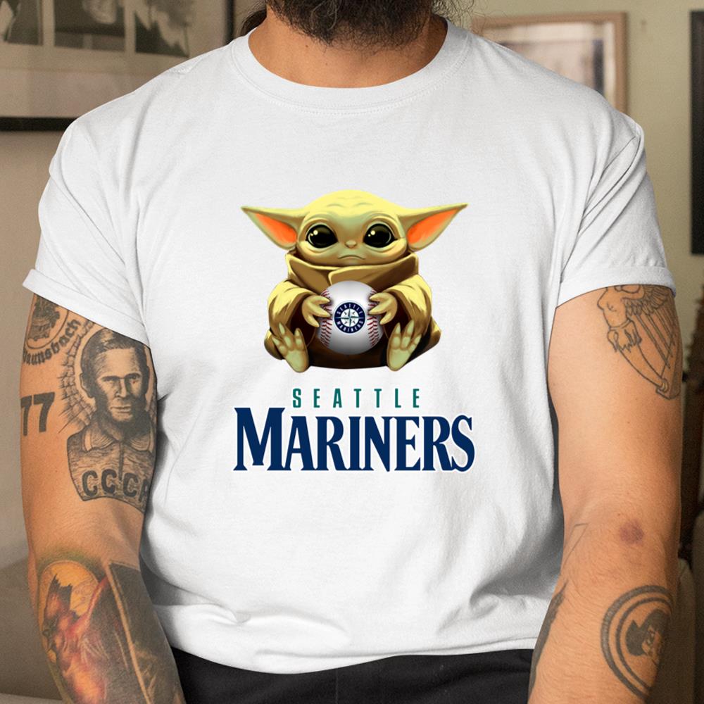 MLB Baseball Seattle Mariners Star Wars Baby Yoda Shirt