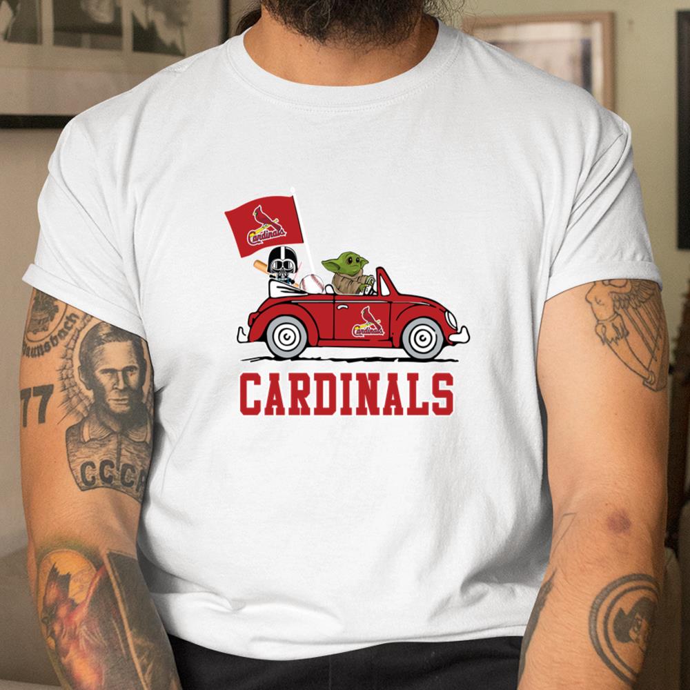 MLB Baseball St.Louis Cardinals Darth Vader Baby Yoda Driving Star