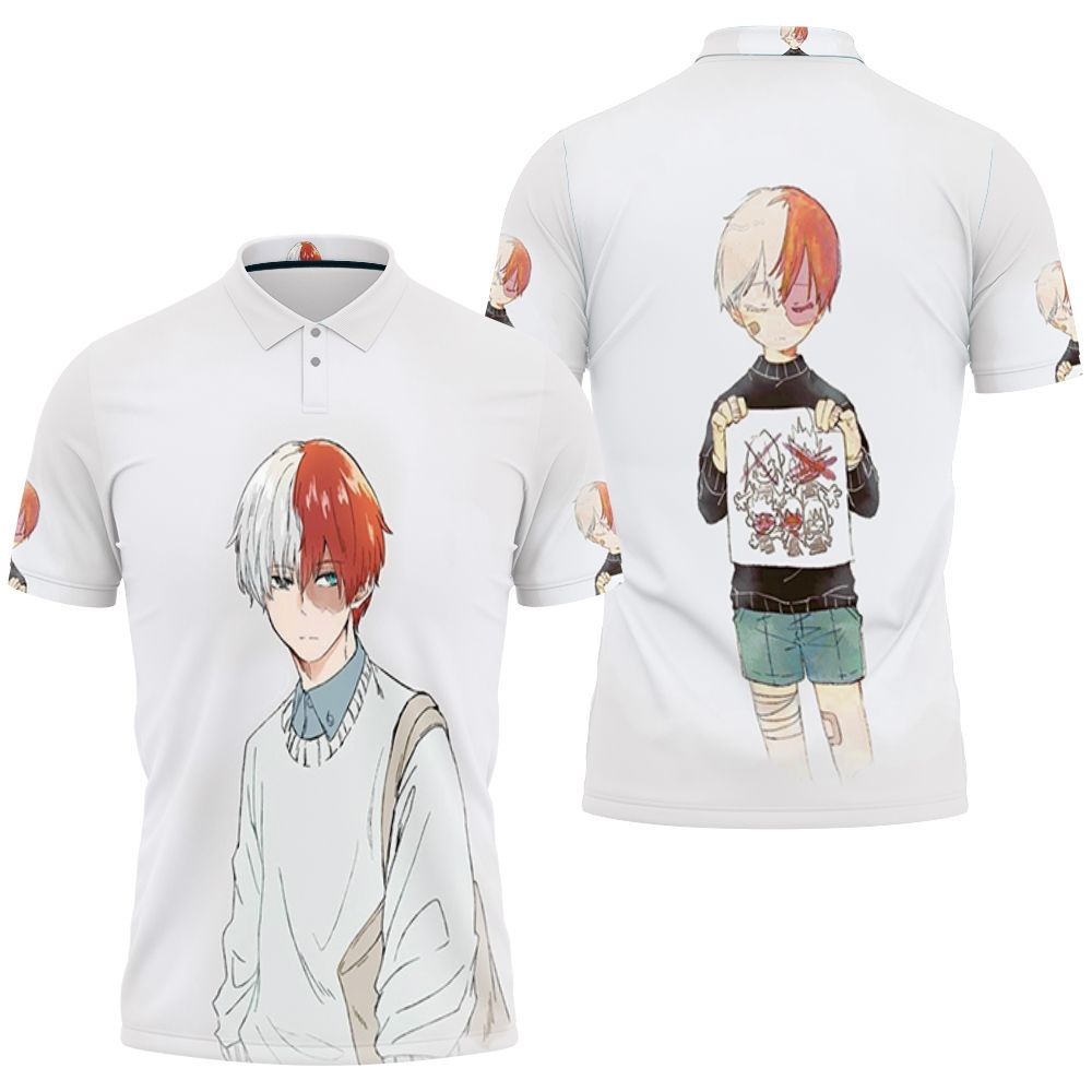 My Hero Academia Todoroki Shoto 3D All Over Print Polo Shirt