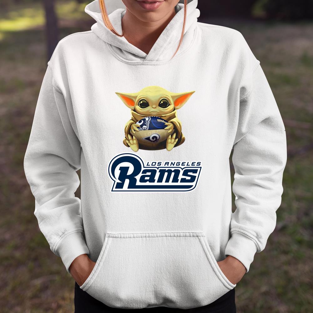 NFL Football Los Angeles Rams Baby Yoda Star Wars Shirt Youth T