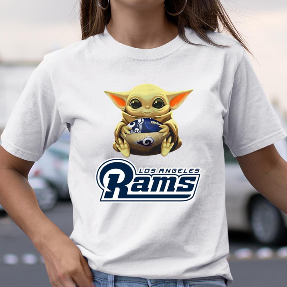 NFL Football Los Angeles Rams Baby Yoda Star Wars Shirt Youth T-Shirt