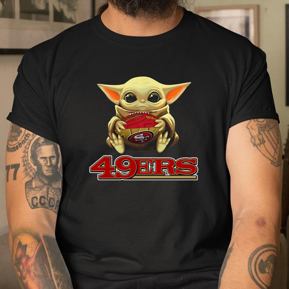 San Francisco 49ers Baby Yoda shirt topaz enhance - Limotees