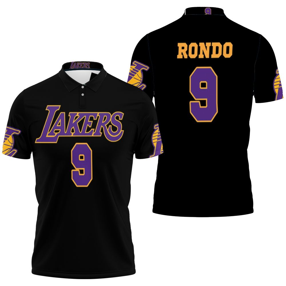 Rajon Rondo Lakers Jersey Inspired Style 3D All Over Print Polo Shirt