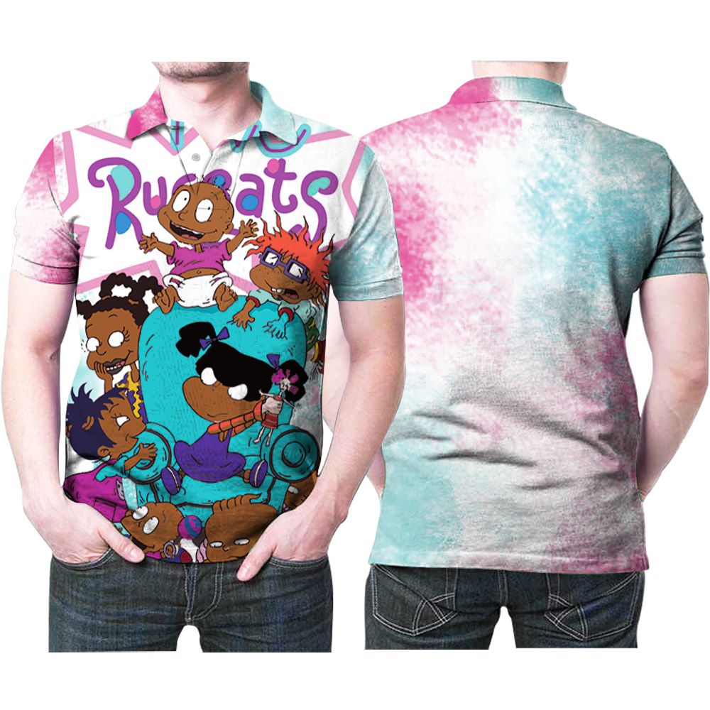 Rugrats All Cartoon Characters Cute Funny Printed Gift For Rugrats Fan 3D All Over Print Polo Shirt