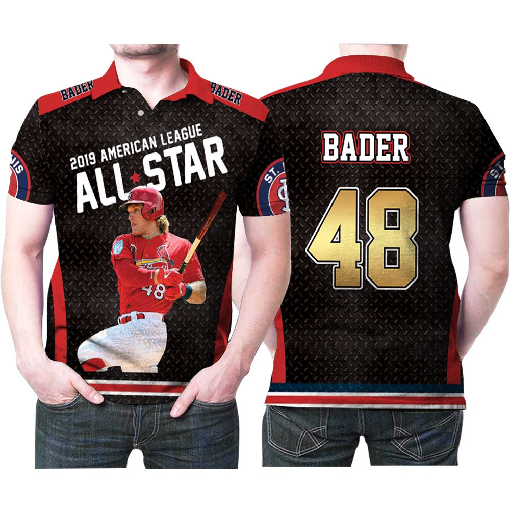 St Louis Cardinals Harrison Bader 48 American League All Star Mlb Polo Shirt