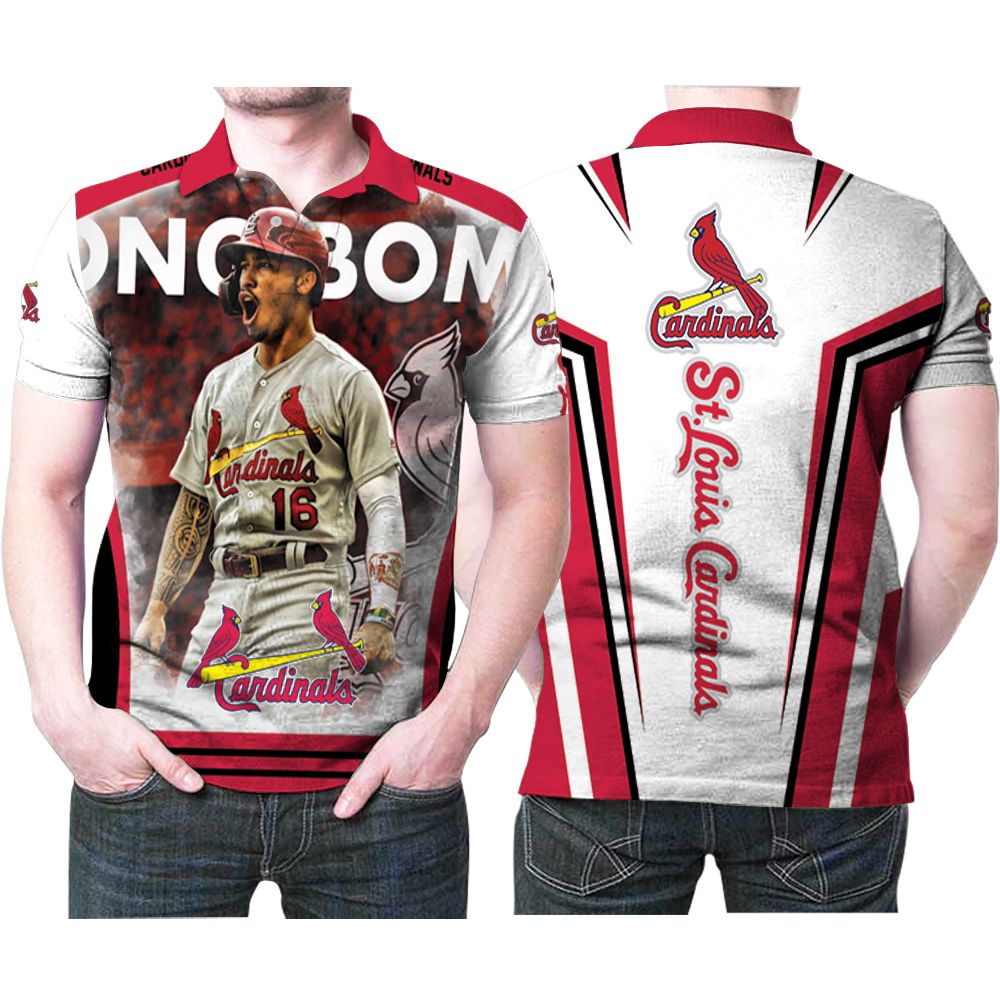 St Louis Cardinals Wong Bomb Kolten Wong 16 Mlb Baseball Team 3D All Over Print Polo Shirt
