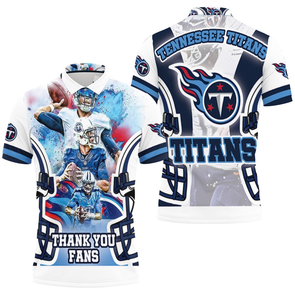 Super Bowl Tennessee Titans Afc South Division Champions For Fans 3D All Over Print Polo Shirt