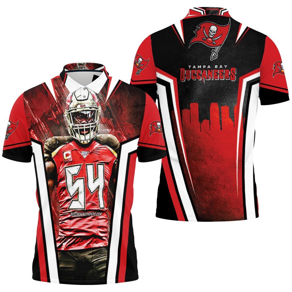 Tampa Bay Buccaneers Lavonte David Super Bowl Champions 3D All Over Print Polo Shirt