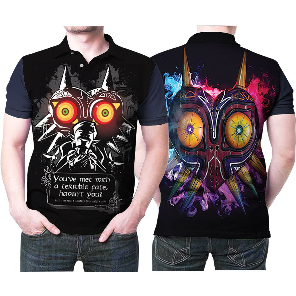 Youve Met With A Terrible Fate Havent You Legend Of Zelda Of Majora Polo Shirt