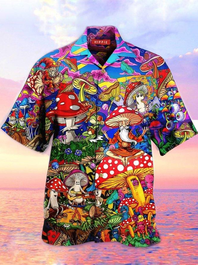 Hippie Mushroom Hawaiian Shirt