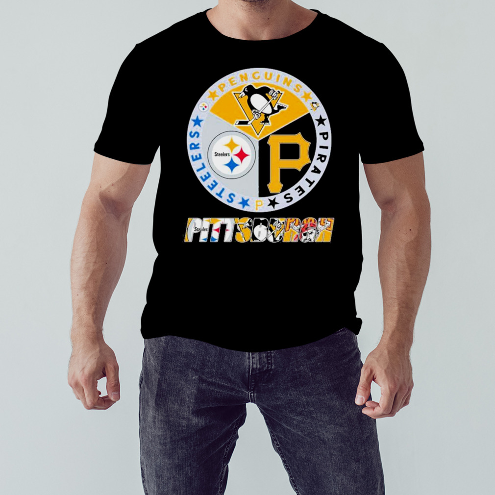 Pittsburgh Sports Teams Logo Steelers Penguins And Pirates Shirt