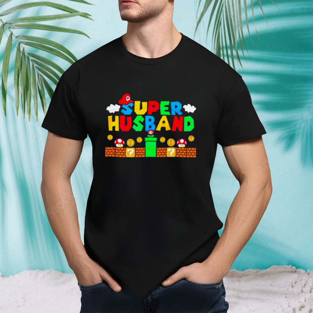 Super Husband Funny Husband Super Mario Shirt