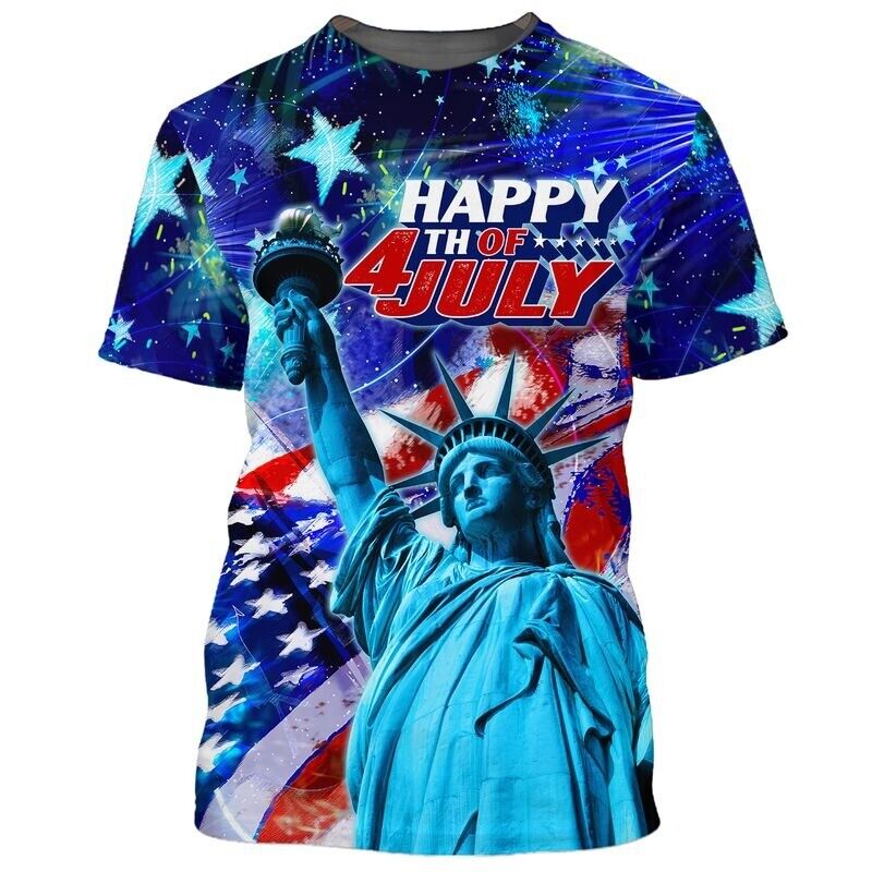 3d All Over Printed 4th Of July Independence's Day Tee