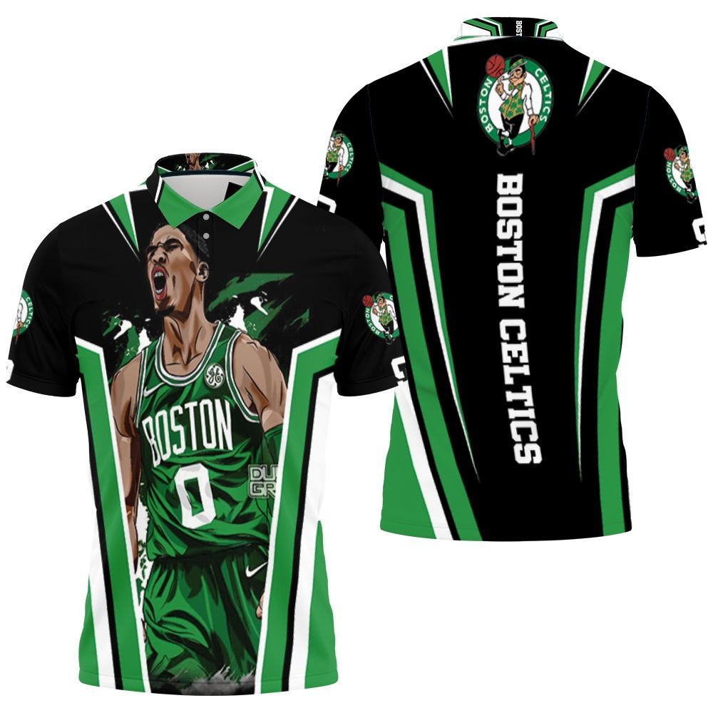 Boston Celtics Jayson Tatum Design Polo Shirt All Over Print 3d T-shirt