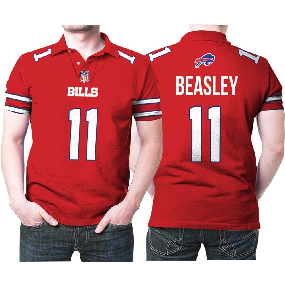 Buffalo Bills Cole Beasley #11 Great Player Nfl American Football Red Color Rush Jersey Style Gift For Bills Fans Polo 3d shirt