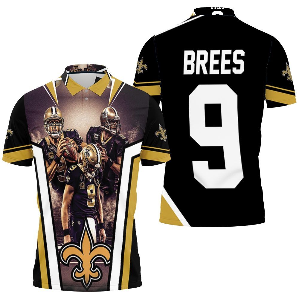 Drew Brees New Orleans Saints 3d Polo Shirt  All Over Print Shirt 3d T-shirt