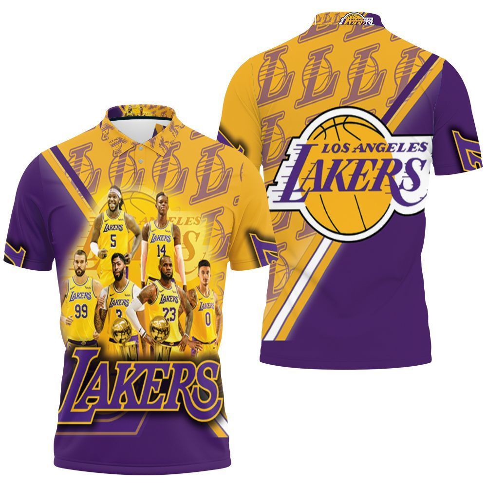 Los Angeles Lakers Nba Western Conference Logo 3d Polo Shirt Jersey All Over Print Shirt 3d T-shirt