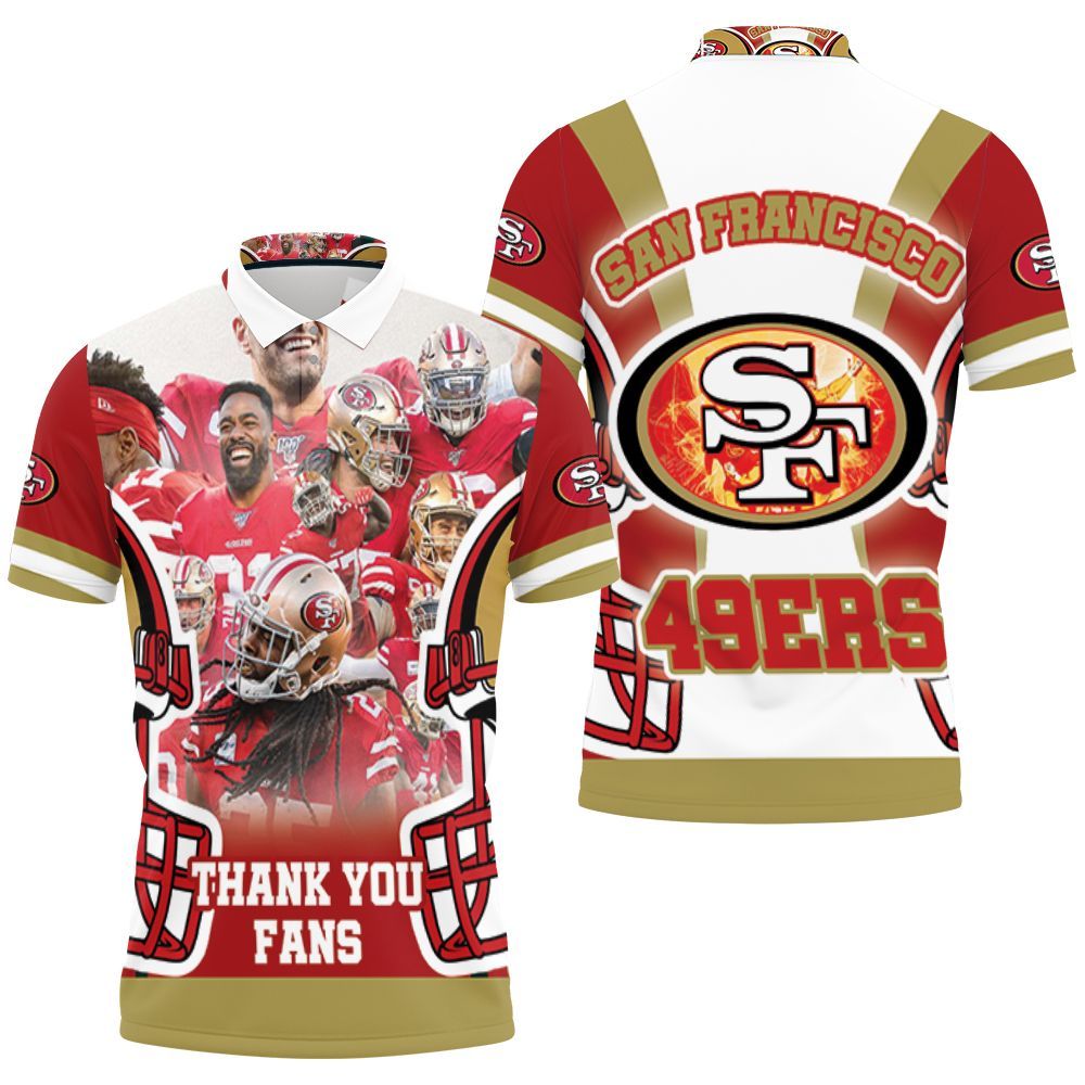 San Francisco 49ers 2021 Thank You Fan Polo Shirt All Over Print Shirt 3d T-shirt