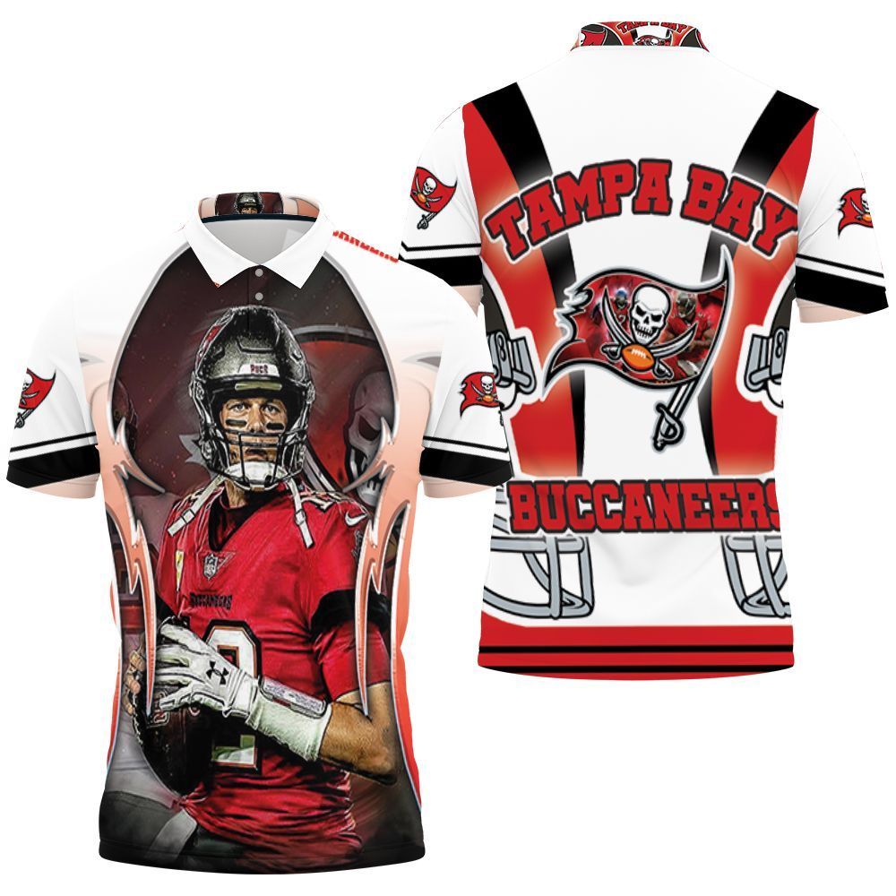 Tampa Bay Buccaneers Super Bowl Champions Tom Brady All Over Print 3d Polo shirt