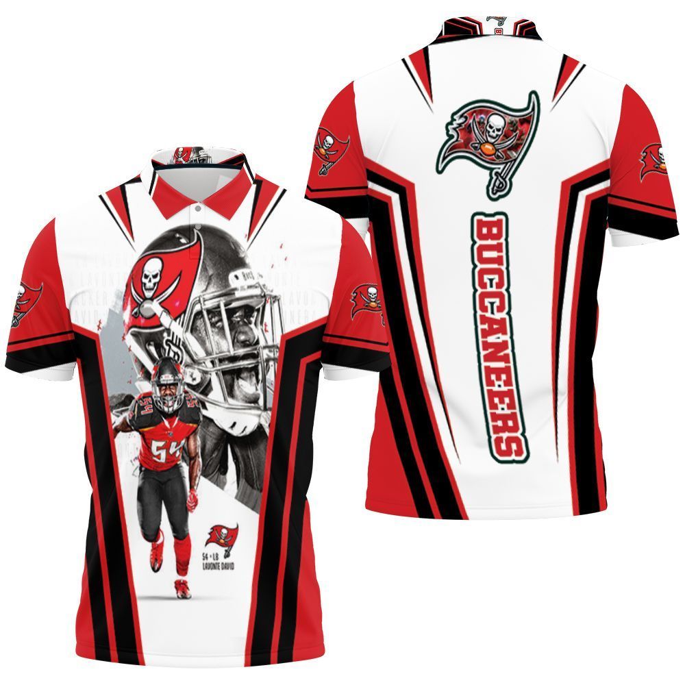 Tampa Bay Buccaneers Superbowl Champions Lavonte David 54 Jersey All Over Print 3d Polo shirt