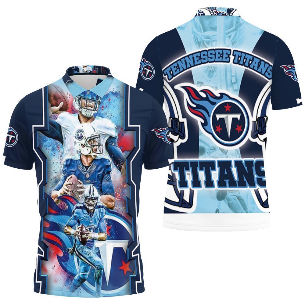 Tennessee Titans Super Bowl Afc South Division Champions Jersey All Over Print 3d Polo shirt