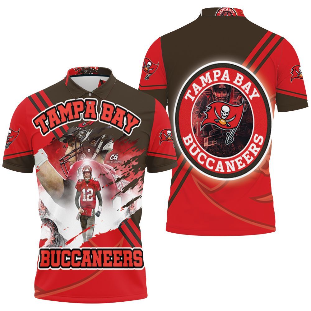 Tom Brady Tampa Bay Buccaneers Superbowl Champions Polo Shirt All Over Print 3d Shirt