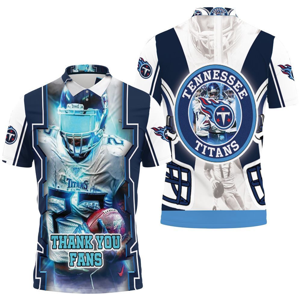 Tye Smith 23 Tennessee Titans Super Bowl Thank You Fan Polo Shirt Jersey All Over Print 3d T-shirt