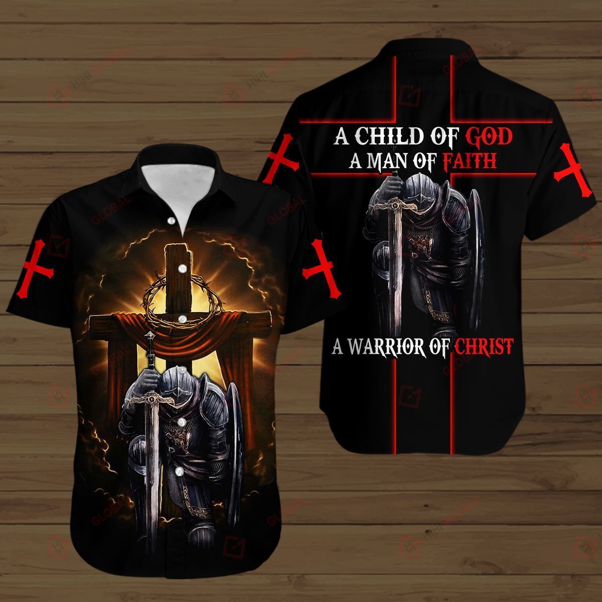 A Child Of God A Man Of Faith A Warrrior Of Christ Jesus Hawaiian Shirts