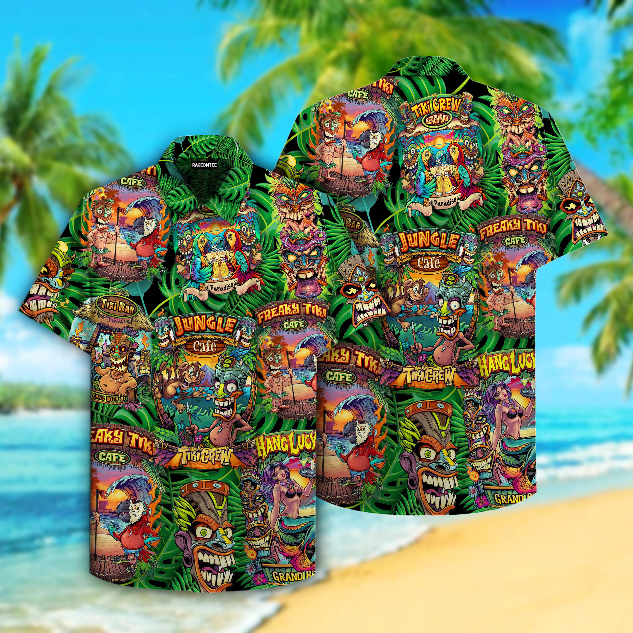 Aloha Tiki Tiki Hawaiian Shirt Unisex