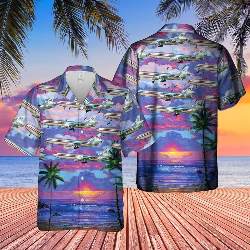American Airlines Mcdonnell Douglas Md-11 Hawaiian Shirt