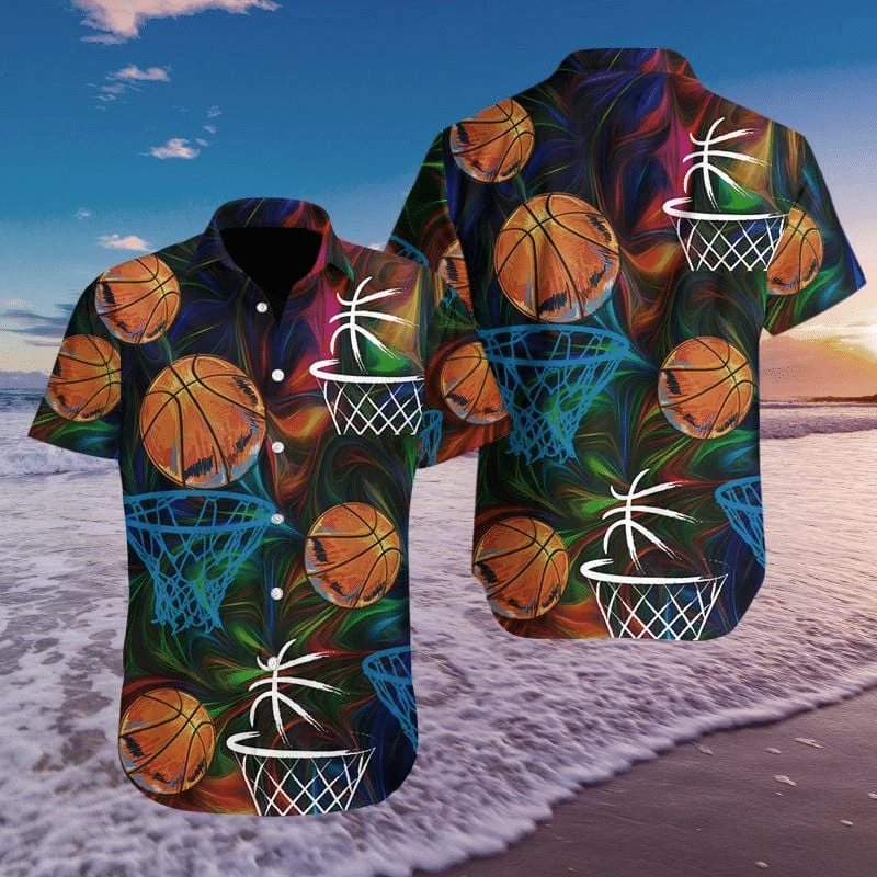 Basketball Colorful Hawaiian Shirt