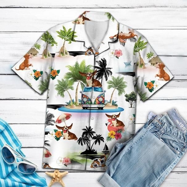 Basset Hound Hawaiian Shirt