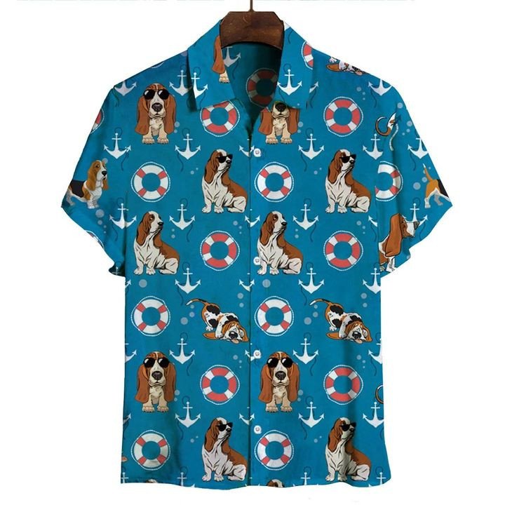 Basset Hound Hawaiian Shirts