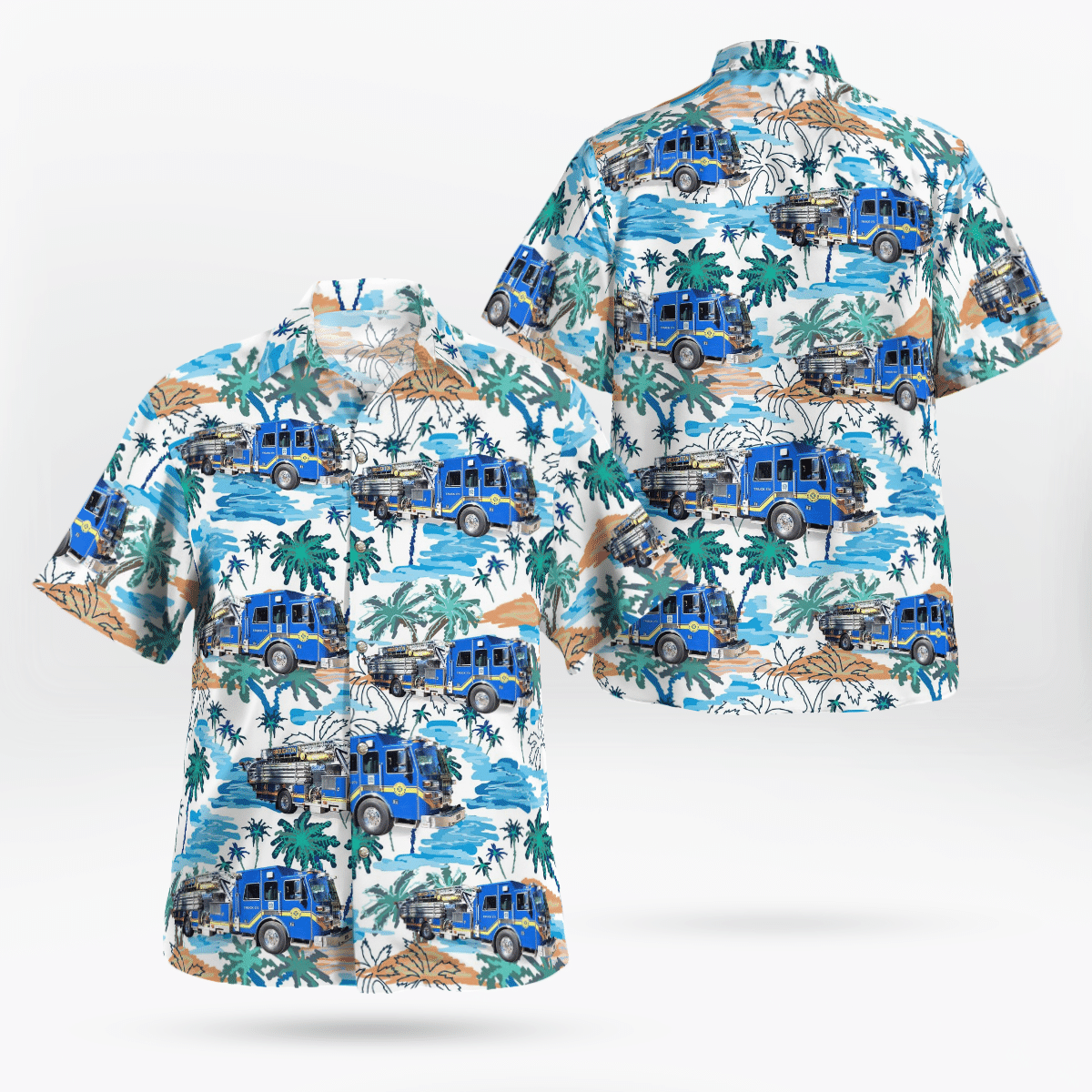 Broughton Vol. Fire Department South Park Twp. Hawaiian Shirt