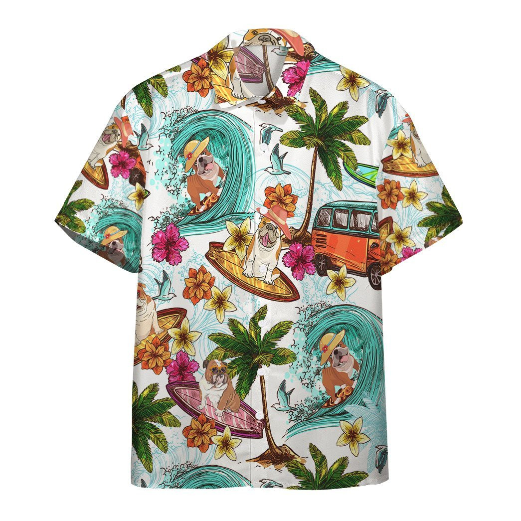 Bulldog Hawaiian Shirts