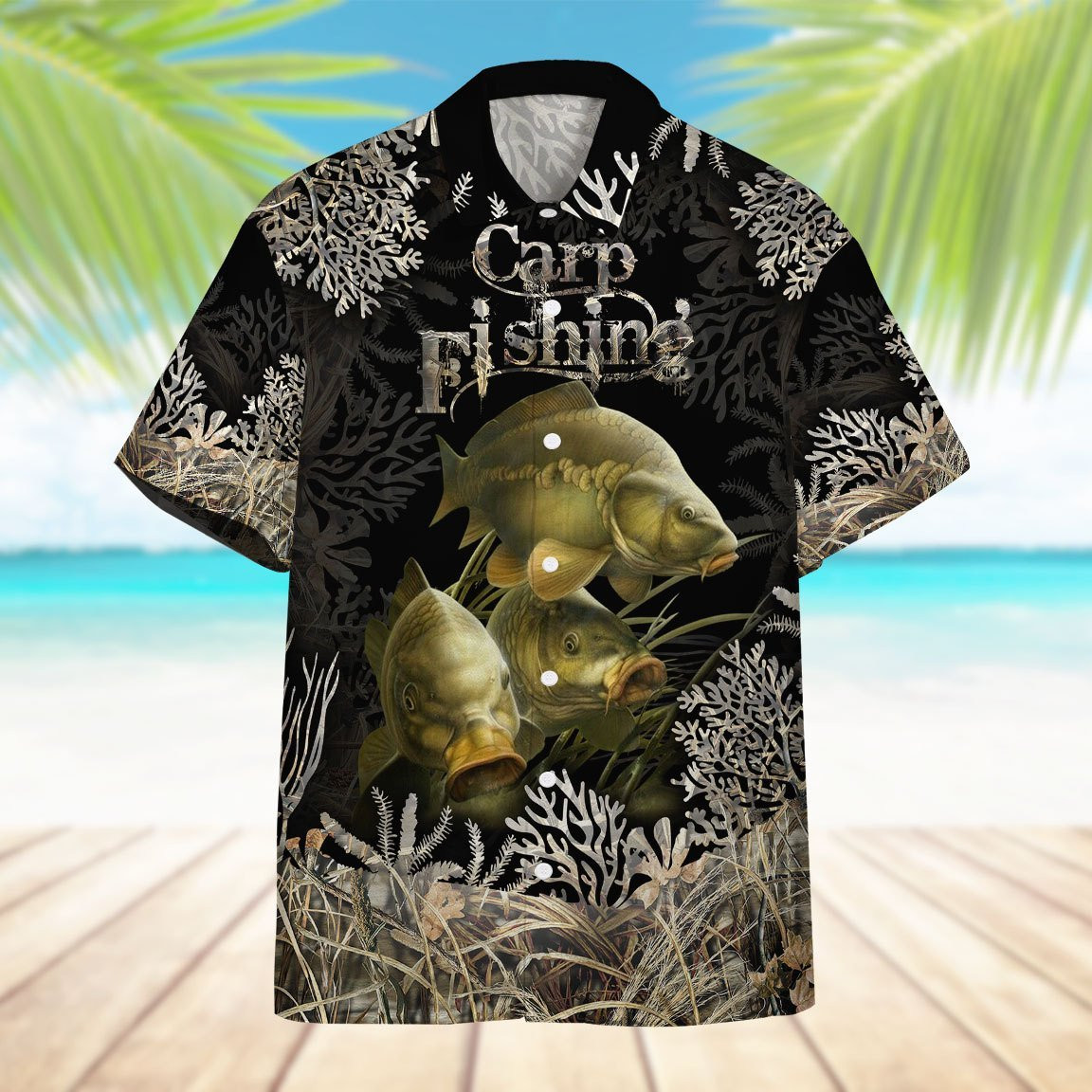 Carp Fishing Hawaiian Shirt