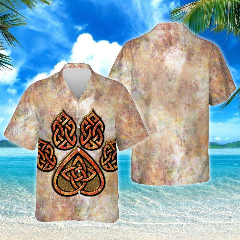 Celtic Knot Paw Hawaiian Shirt