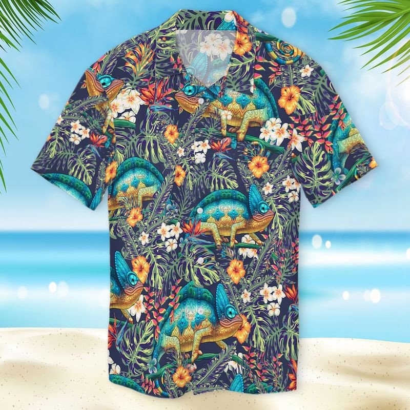 Chameleon Hawaiian Shirt