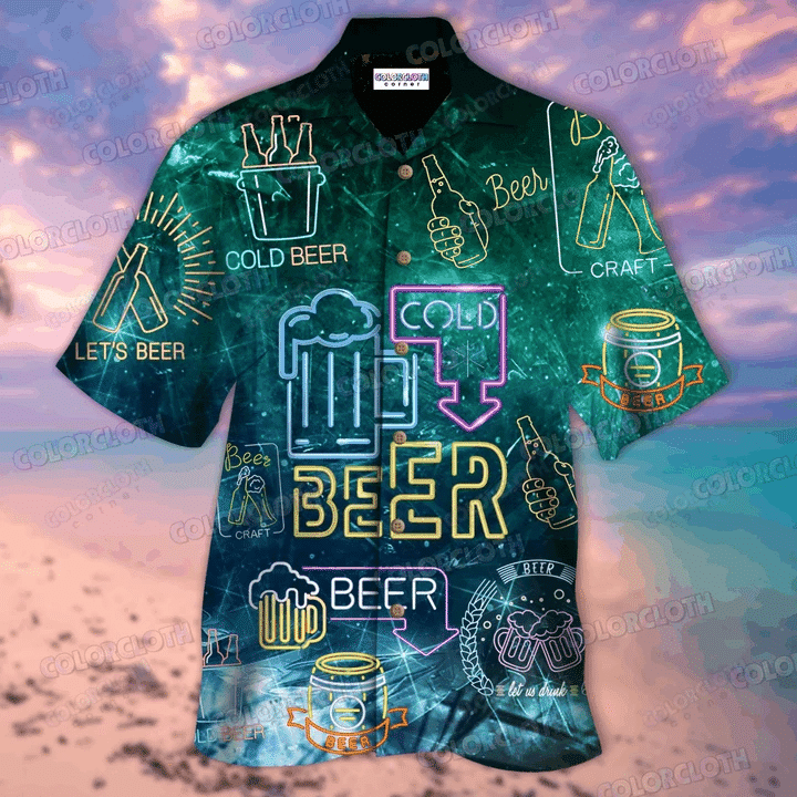 Cool Beer Make Me Happy Hawaiian Shirt