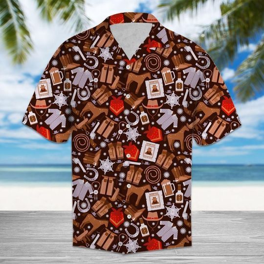 Cowboy Wild West Multicolor Nice Hawaiian Shirt