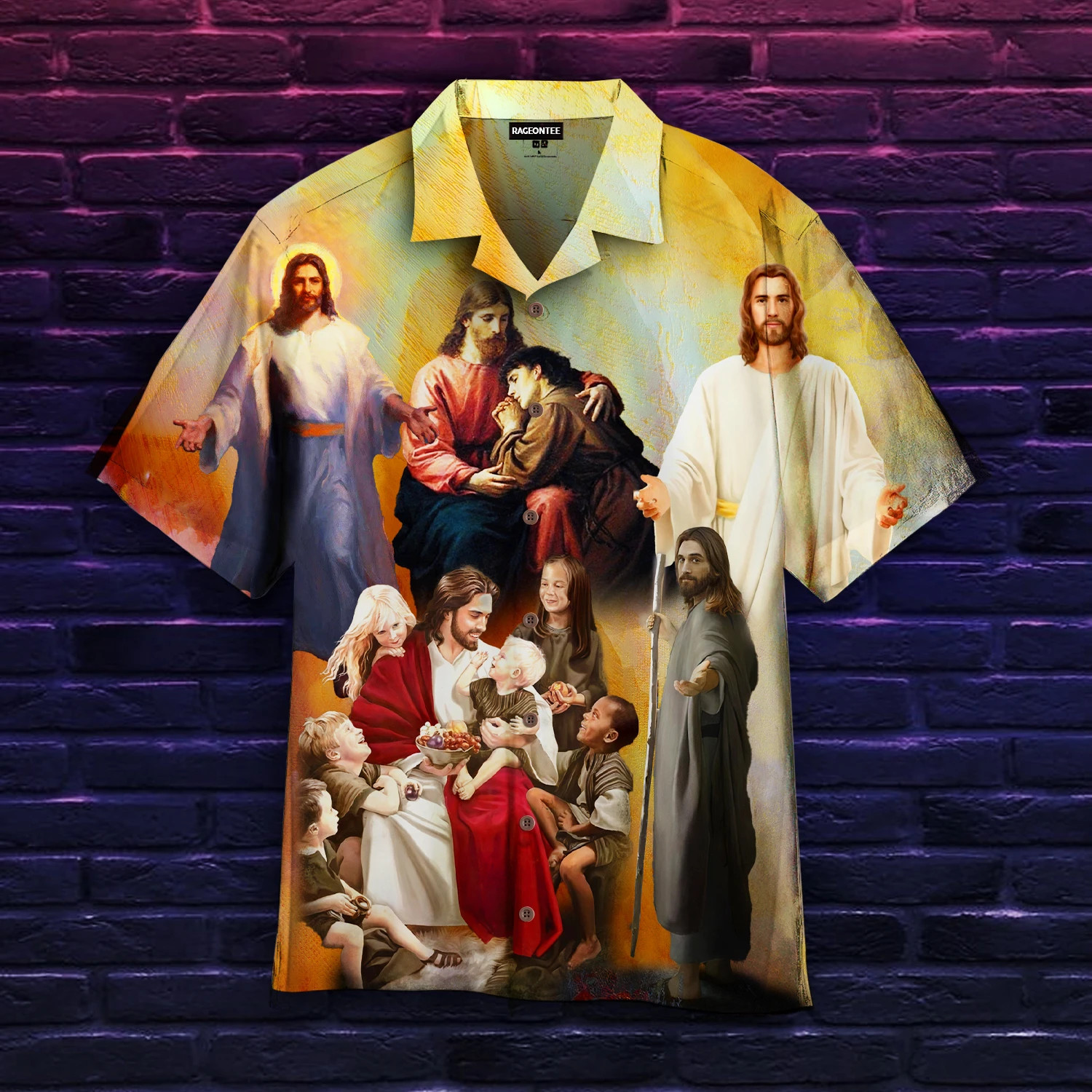 Dont Worry God Jesus Always Beside You Hawaiian Shirt