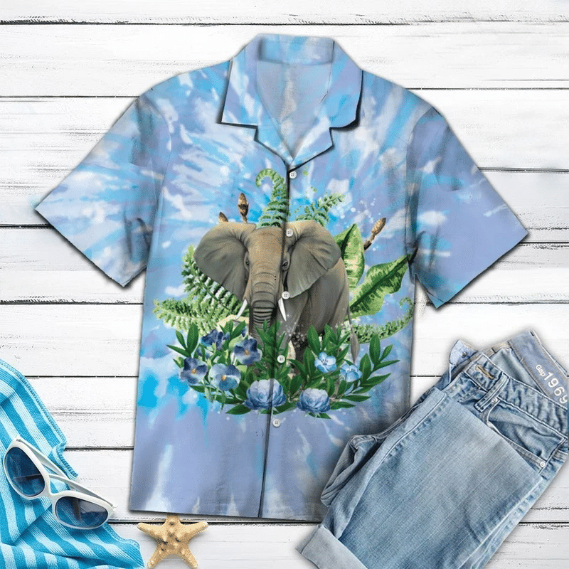 Elephant Hawaiian Shirt Unisex