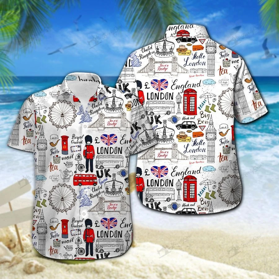 England Hawaiian Shirt